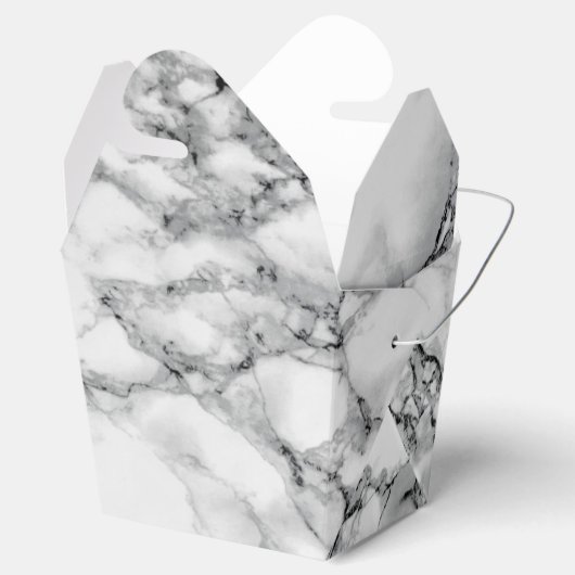 White marble Stone Favor Box Gift Bedankdoosjes (Geopend)