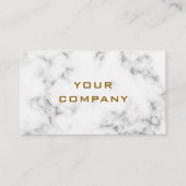 White marble Stone Gold Visitekaartje Professional (Voorkant)