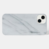 White marble Stone iPhone 14 Plus Hoesje (Achterkant horizontaal)