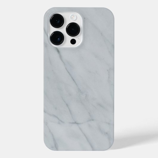 White Marble Stone iPhone 14 Pro Max Hoesje (Achterkant)