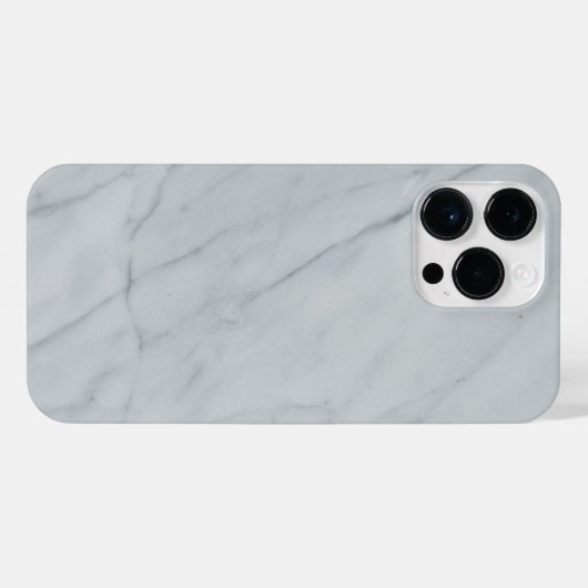 White Marble Stone iPhone 14 Pro Max iPhone Hoesje (Achterkant horizontaal)
