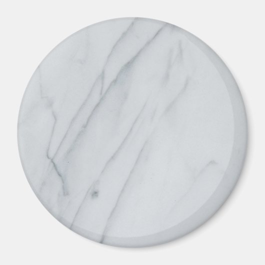 White marble Stone Magnet (Voorkant)