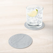 White marble Stone Paper Onderzetter (Insitu)