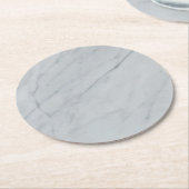 White marble Stone Paper Onderzetter (Gebogen)