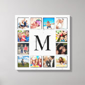 White Marble Stone Pattern Canvas Afdruk (Voorkant)