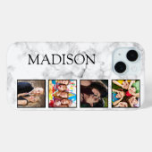 White marble Stone Pattern Case-Mate iPhone Case (Achterkant (horizontaal))