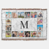 White marble Stone Pattern Deken (Voorkant)