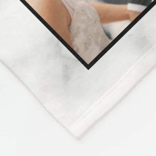 White marble Stone Pattern Fleece Deken (Hoek)