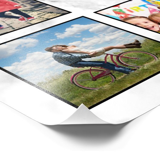 White marble Stone Pattern Foto Afdruk (Hoek)