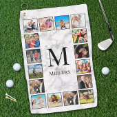 White marble Stone Pattern Golfhanddoek