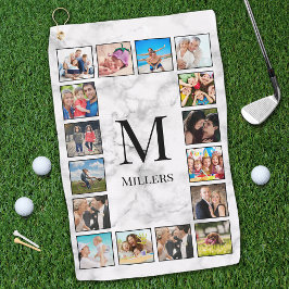 White marble Stone Pattern Golfhanddoek