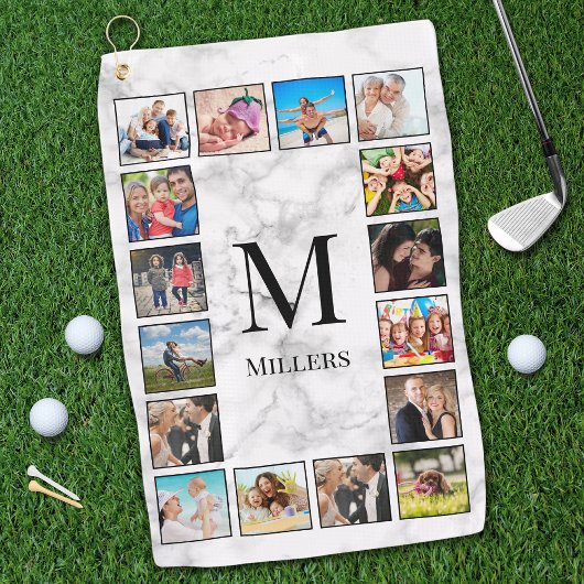 White marble Stone Pattern Golfhanddoek