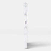 White Marble Stone Pattern iPhone Hoesje (Linkerkant)