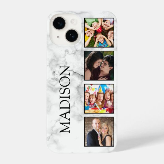 White marble Stone Pattern iPhone Hoesje (Achterkant)