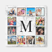 White marble Stone Pattern Magneet (Voorkant)