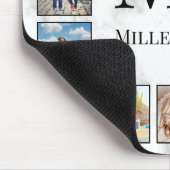 White marble Stone Pattern Muismat (Hoek)