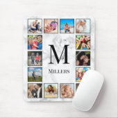 White marble Stone Pattern Muismat (Met muis)