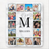 White marble Stone Pattern Muismat (Voorkant)