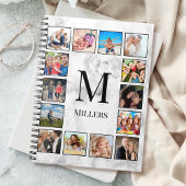 White marble Stone Pattern Notitieboek