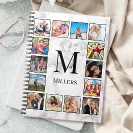 White marble Stone Pattern Notitieboek