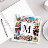 White Marble Stone Pattern Notitieboek