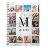 White marble Stone Pattern Notitieboek (Voorkant)