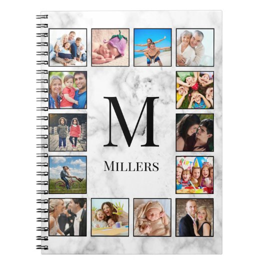 White marble Stone Pattern Notitieboek (Voorkant)