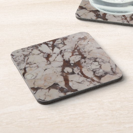 White marble Stone Pattern Onderzetter (Linkerzijde)