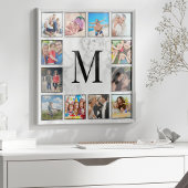 White marble Stone Pattern Poster