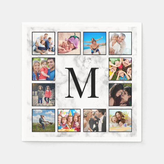 White marble Stone Pattern Servet (Voorkant)