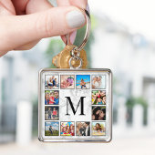 White marble Stone Pattern Sleutelhanger