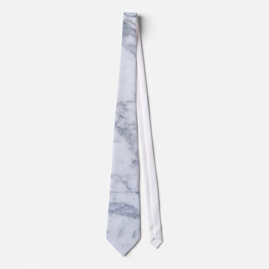 White marble Stone Pattern Stropdas (Voorkant)