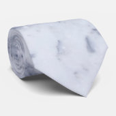 White marble Stone Pattern Stropdas (Opgerold)