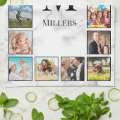 White marble Stone Pattern Theedoek (Gevouwen)