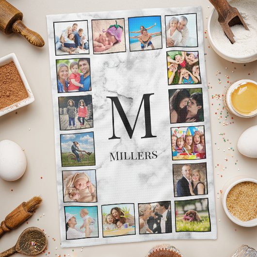 White marble Stone Pattern Theedoek