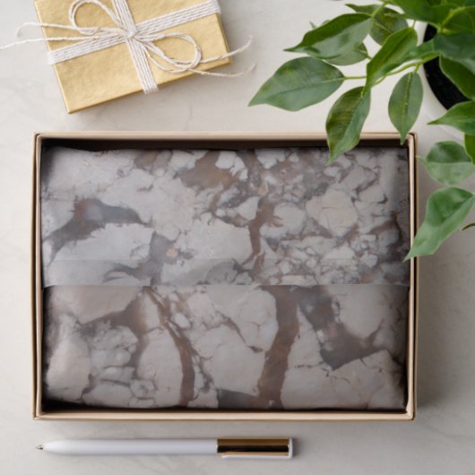 White marble Stone Pattern Tissuepapier (Geschenk)