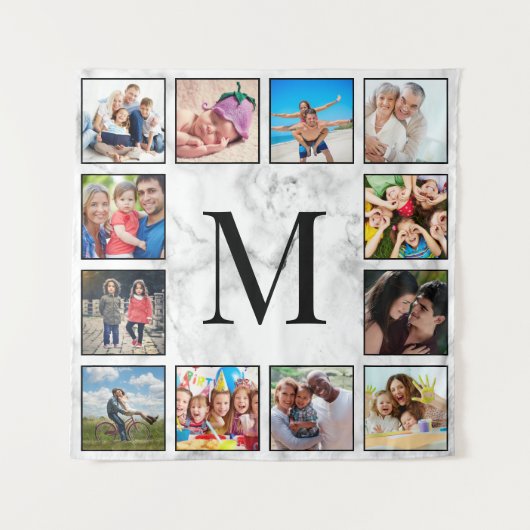 White marble Stone Pattern Wandkleed (Voorkant)