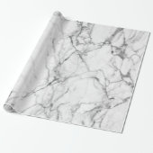 White marble Stone Print Cadeaupapier (Uitgerold)