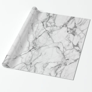 White marble Stone Print Cadeaupapier