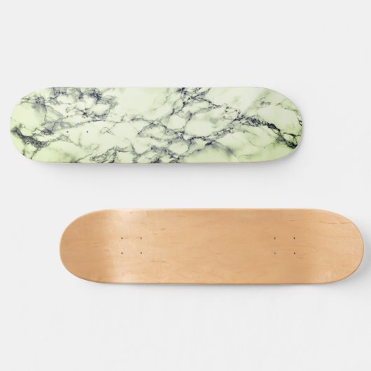 White marble Stone Skateboard (Horizontaal)