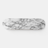 White marble Stone Skateboard (Horizontaal)