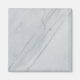 White marble Stone Square Magnet