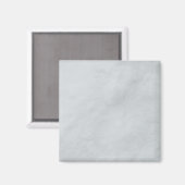 White marble Stone Square Magnet (Voorkant / Achterkant)