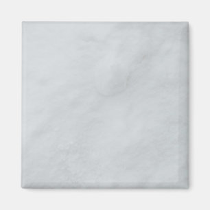 White marble Stone Square Magnet