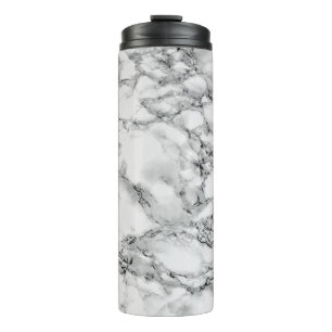 White marble Stone Thermal Tumbler Thermosbeker