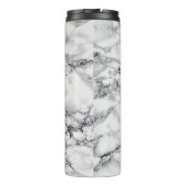 White marble Stone Thermal Tumbler Thermosbeker (Achterkant)
