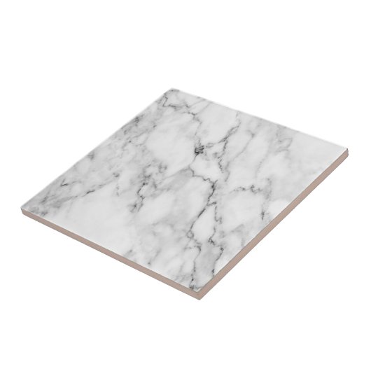 White Marble Style keramisch Tegeltje (Zijkant)