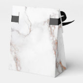 White Marble Texture Happy Bedankt Bedankdoosjes (Achterkant)