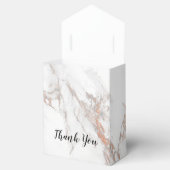 White Marble Texture Happy Bedankt Bedankdoosjes (Geopend)