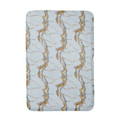 White Marble Texture with Cracked Gold Veins Badmat (Voorkant Verticaal)